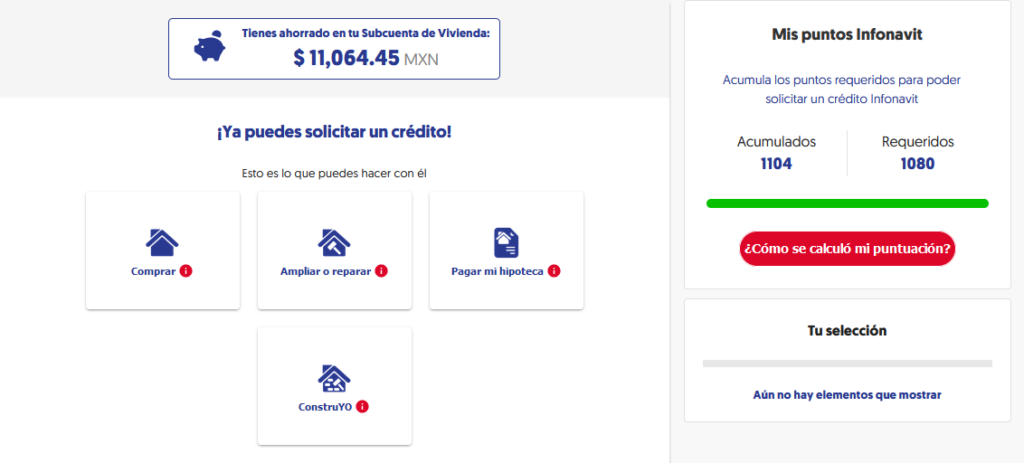 checar puntos infonavit